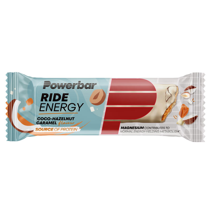 Ride Energy Bar - Noix de coco noisette et caramel - 990 grammes (18 barres)