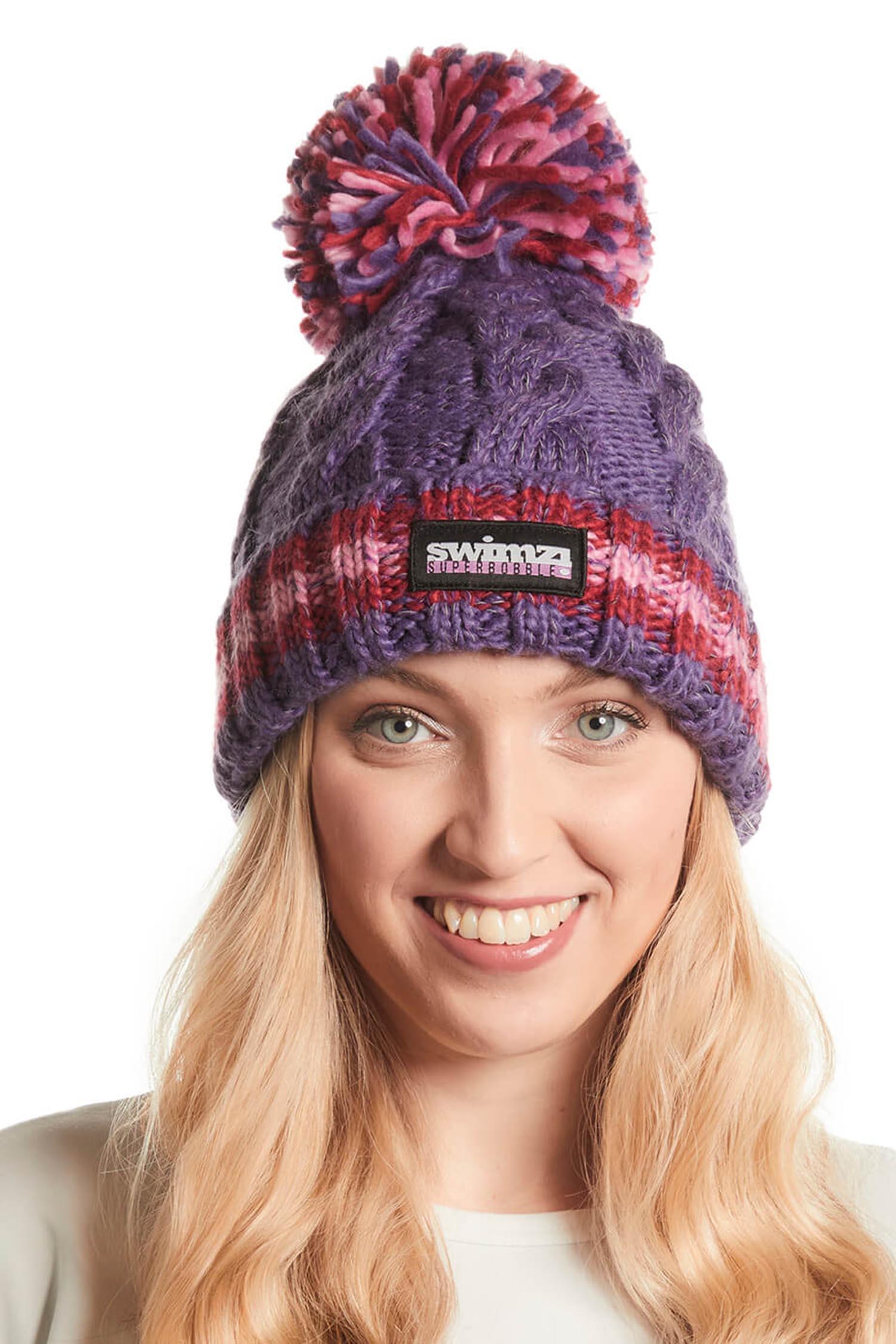 Berries Cable Knit Super Bobble Hat 7/7