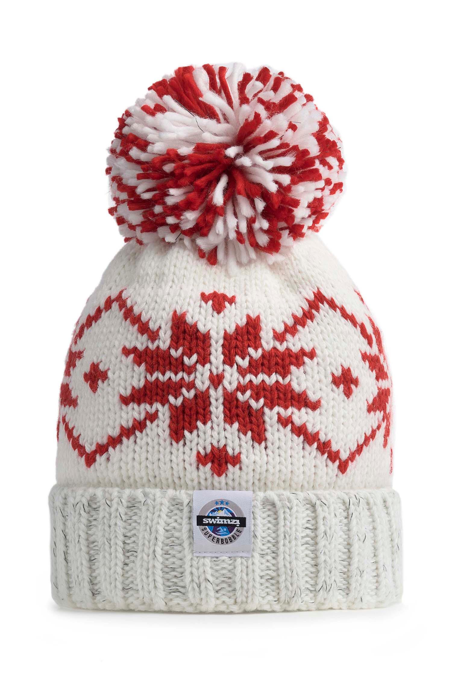Ruby Flora Nordic Knit Reflective Superbobble Hat 2/3