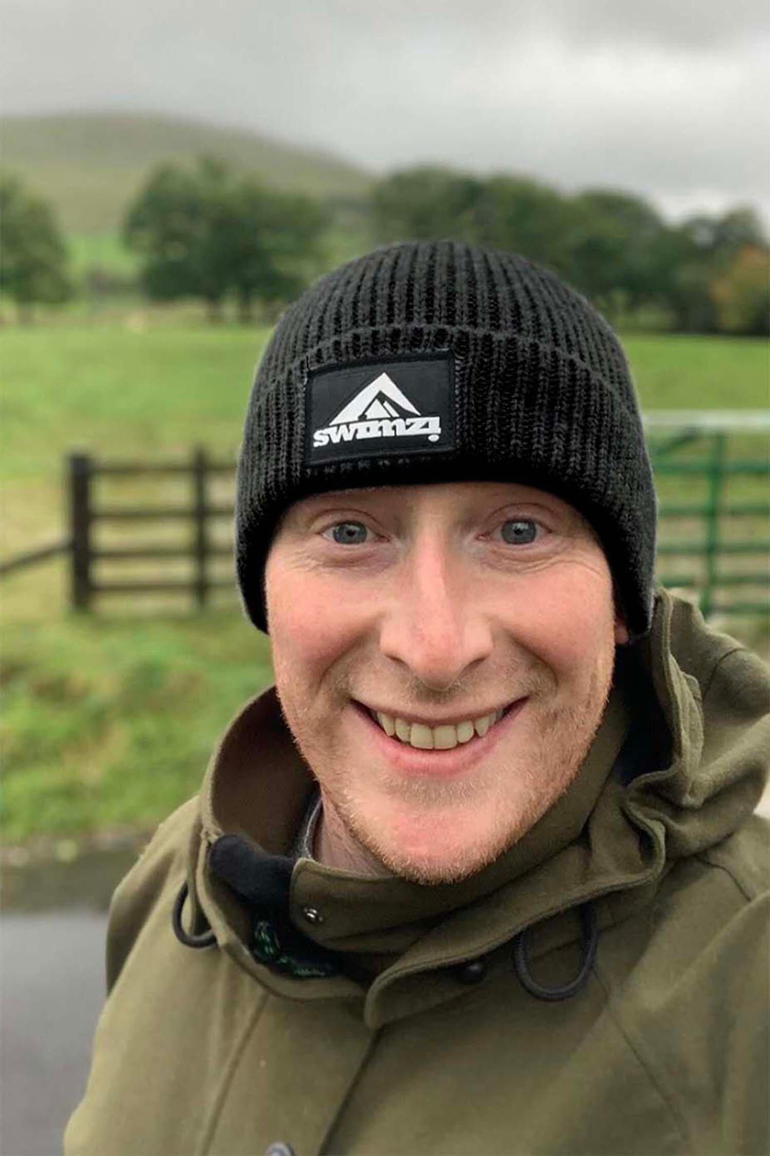 SWIMZI Jet Black Beanie Hat