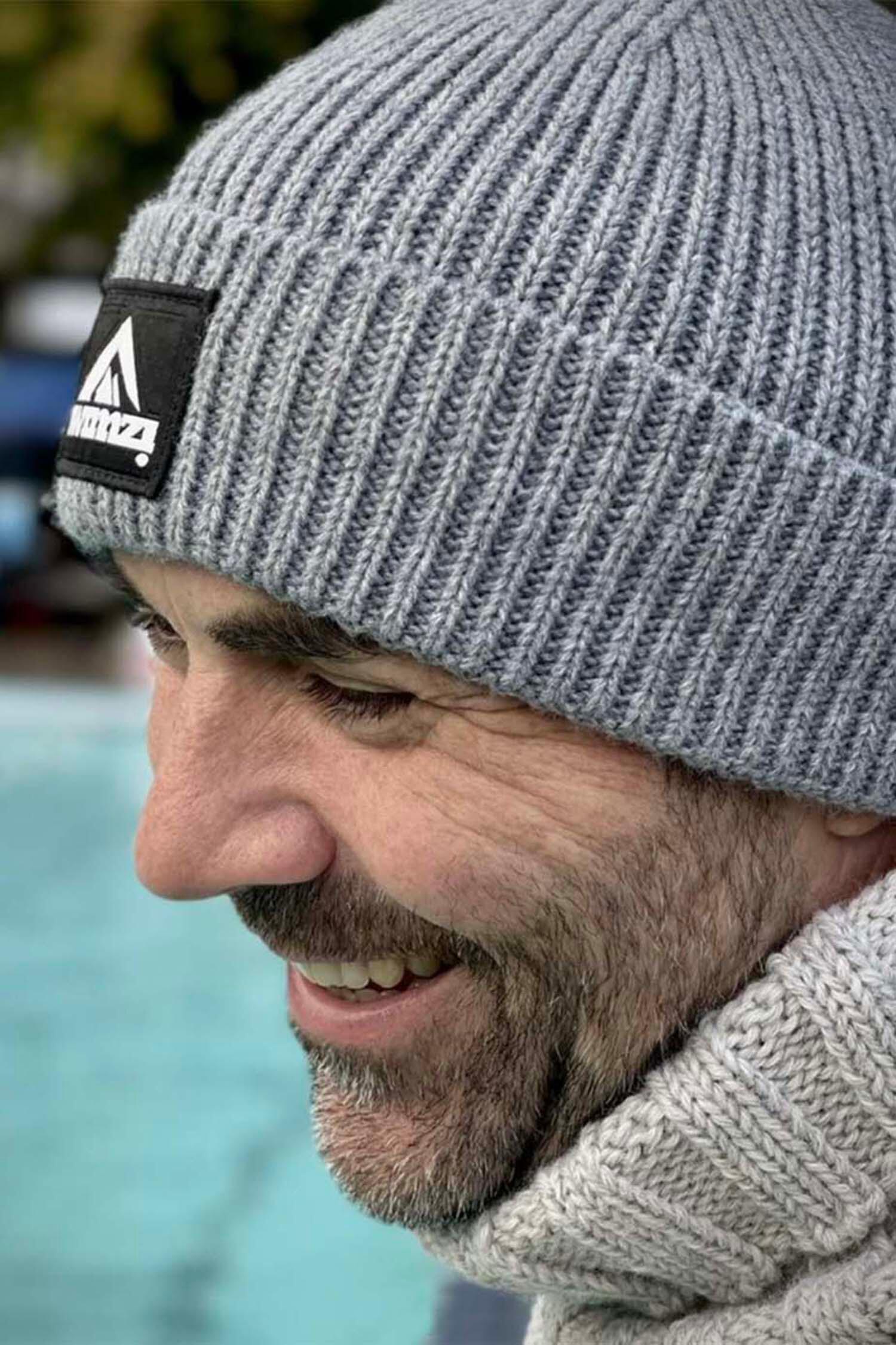 Silver Grey Beanie Hat 4/4