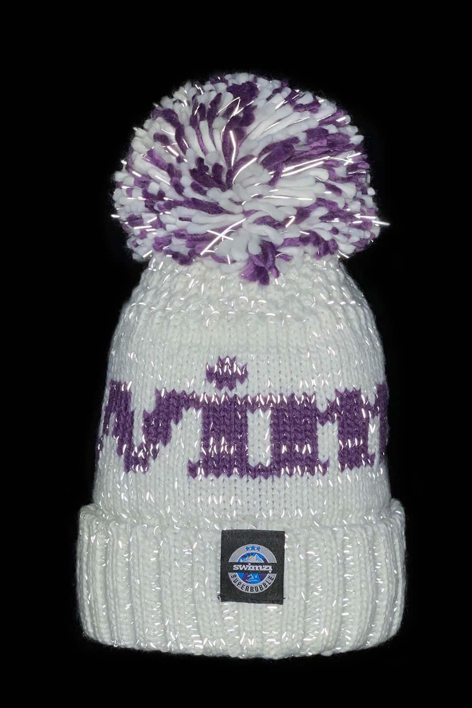 The Swimzi White Reflective Super Bobble Hat 7/7