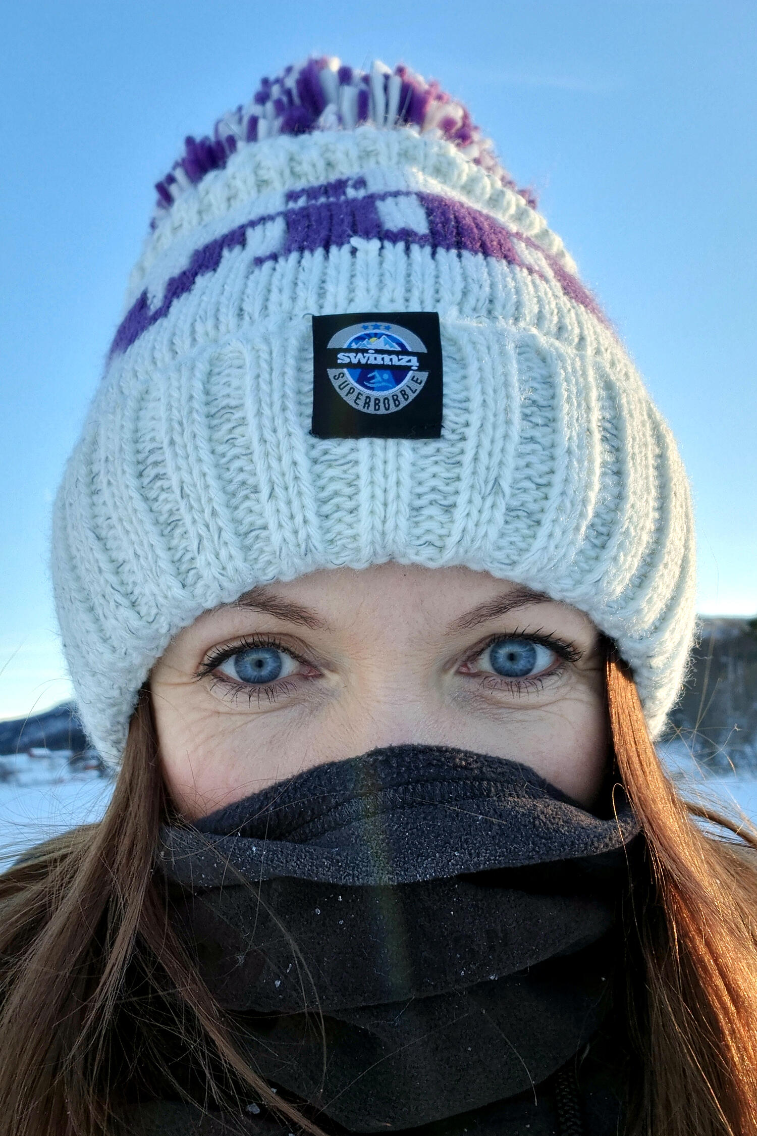 SWIMZI The Swimzi White Reflective Super Bobble Hat