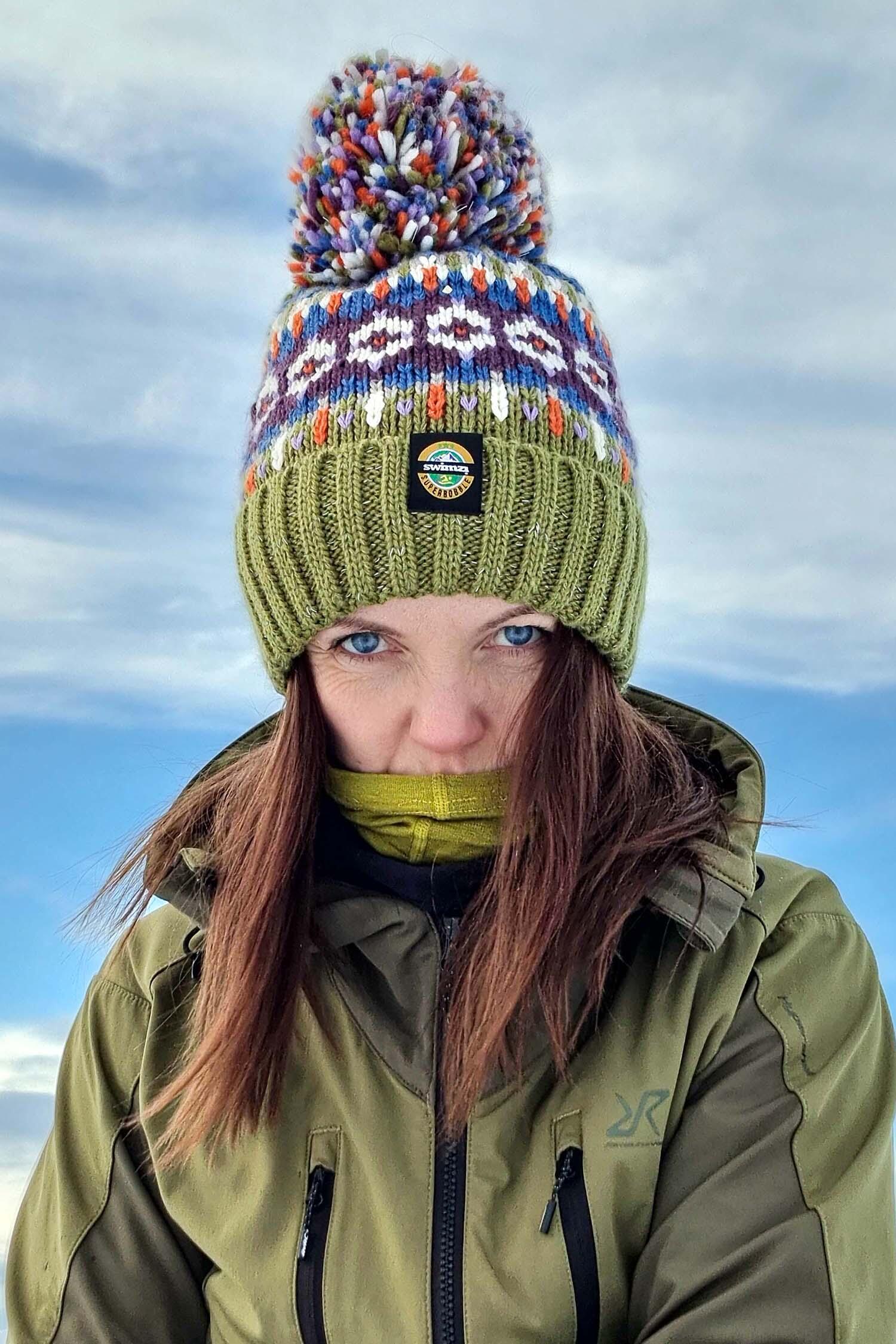Tundra Fairisle Knit Reflective Superbobble Hat 3/6