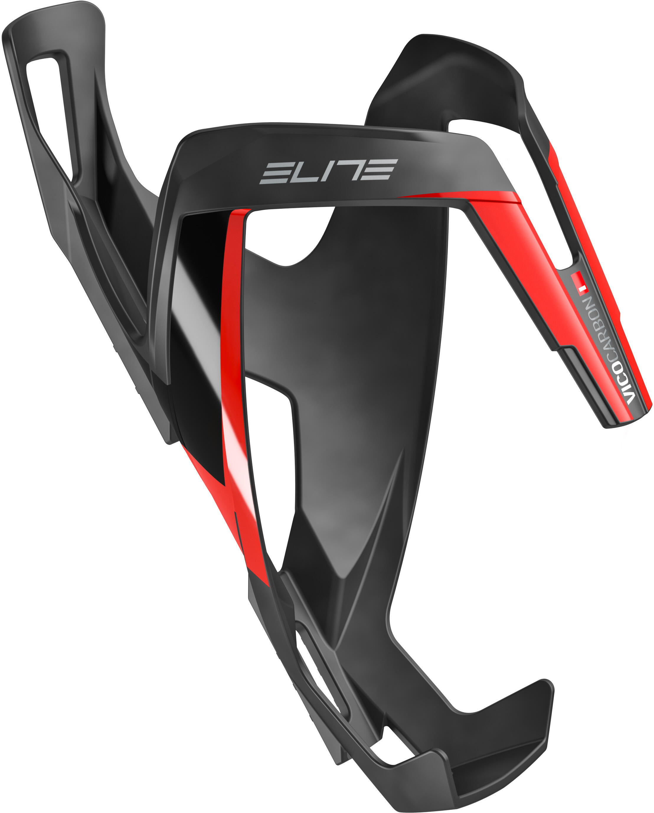 ELITE Portaborraccia Vico Carbon, nero/rosso