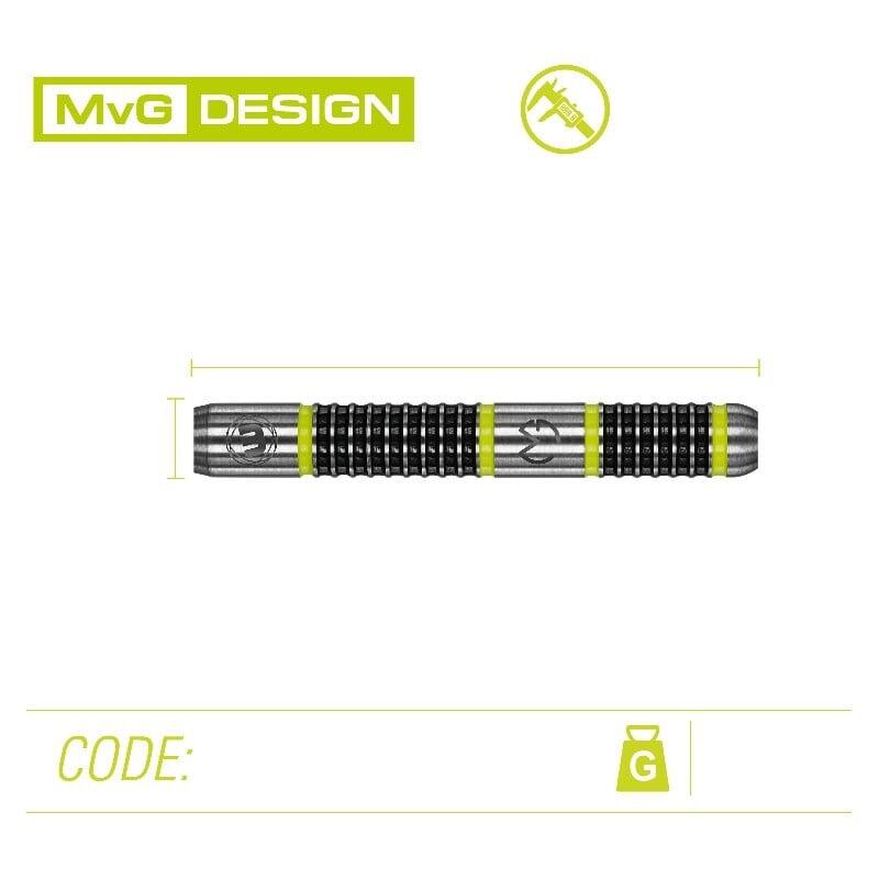 MvG Aspire fléchettes point en acier 24 gr.