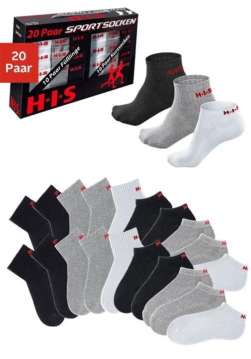 H.I.S H.I.S H.I.S Kurzsocken (Box, 20 Paar)