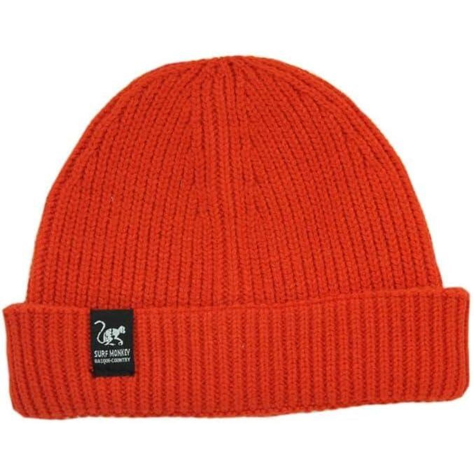 Gorro Docker - Talla única - Poliéster reciclado - Wear&Care (Rojo)