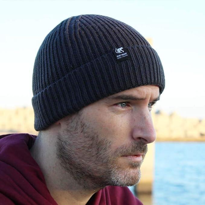 Bonnet en tricot - Taille unique - (Gris) 2/4