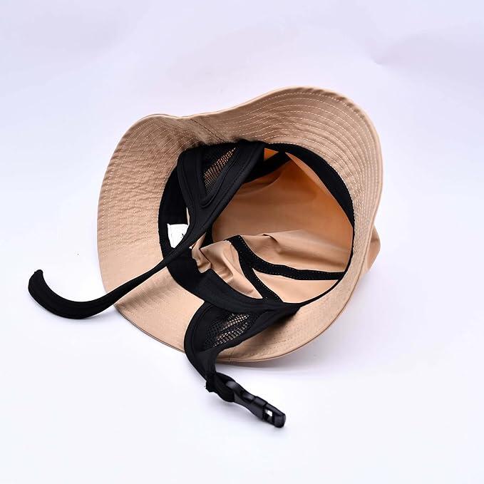 Sombrero de Protección Solar con Visera Flexible - (Beige)