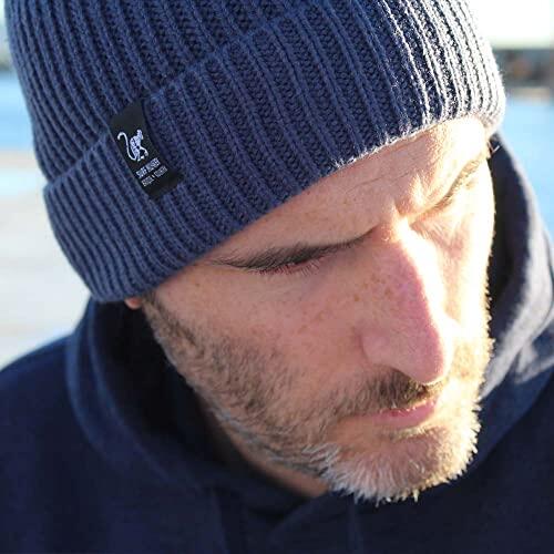 Bonnet en tricot - Taille unique - (Bleu) 2/3
