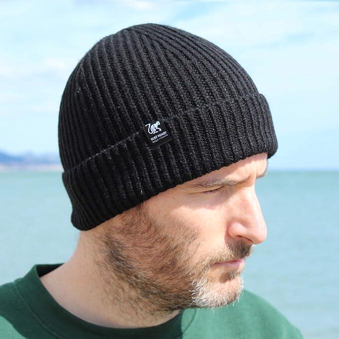 Czapka dzianinowa Beanie - rozmiar uniwersalny - (czarna) 3/5