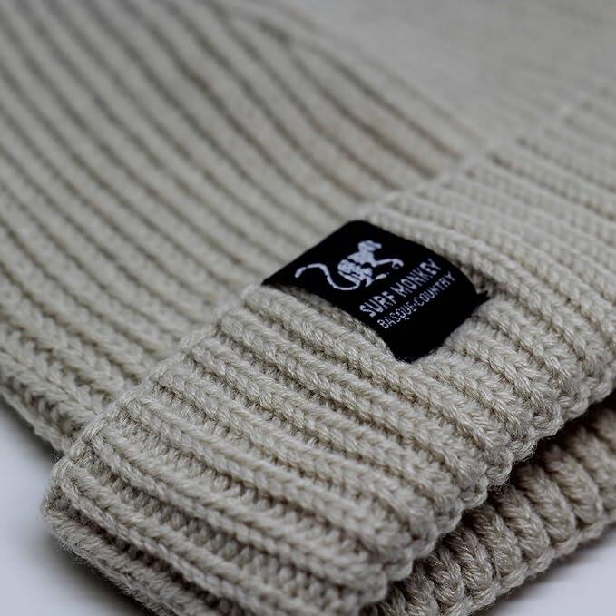 Gorro Docker - Talla única - Poliéster reciclado - Wear&Care (Crema) 4/5