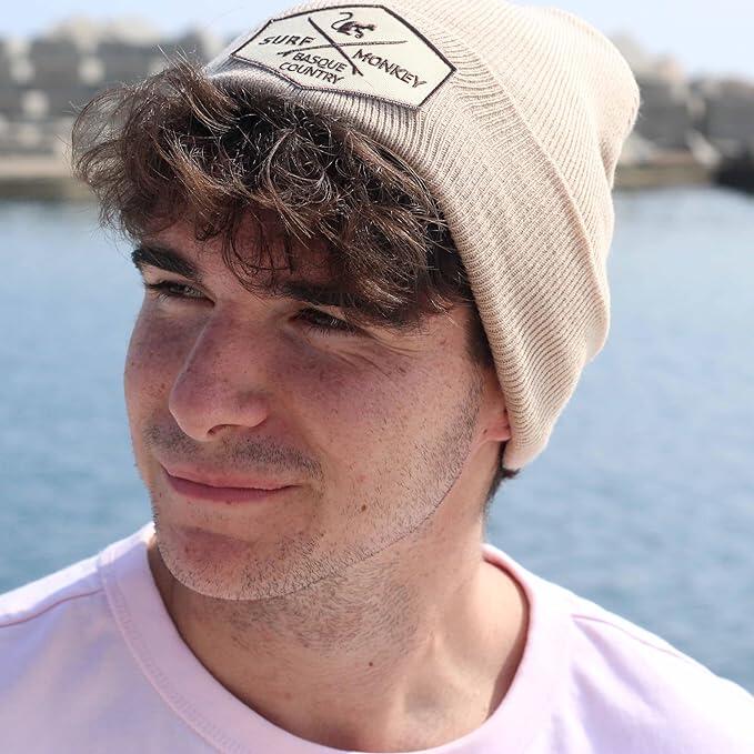 Cappello lavorato a maglia - Berretto riciclato - Taglia unica - (Beige) 4/6