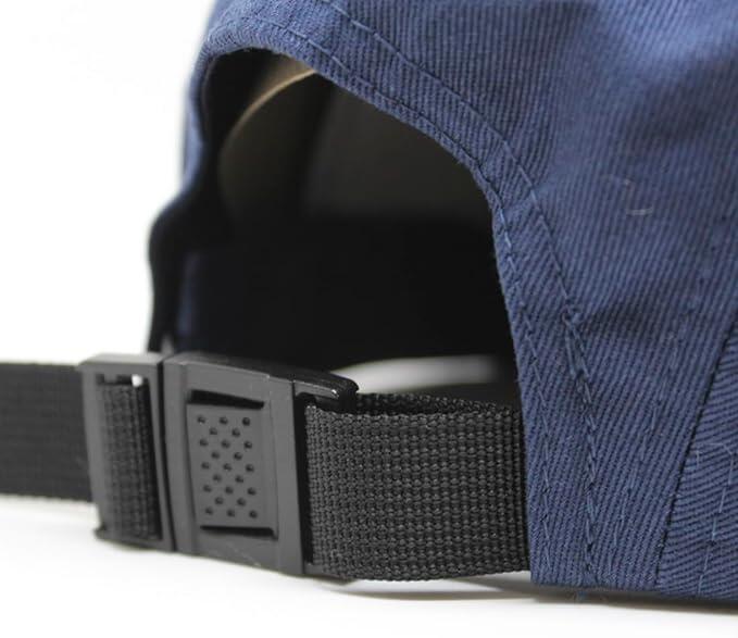 Casquette 5 panneaux - Visière plate - Jockey / Taille unique (Bleu marine) 5/6