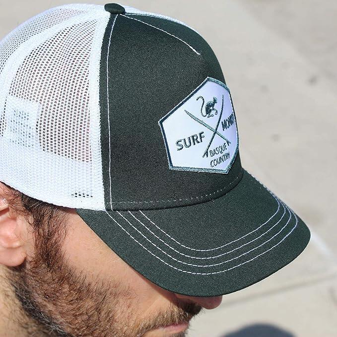 Casquette Trucker - 5 panneaux / Adulte / Taille unique (vert/blanc) 6/7