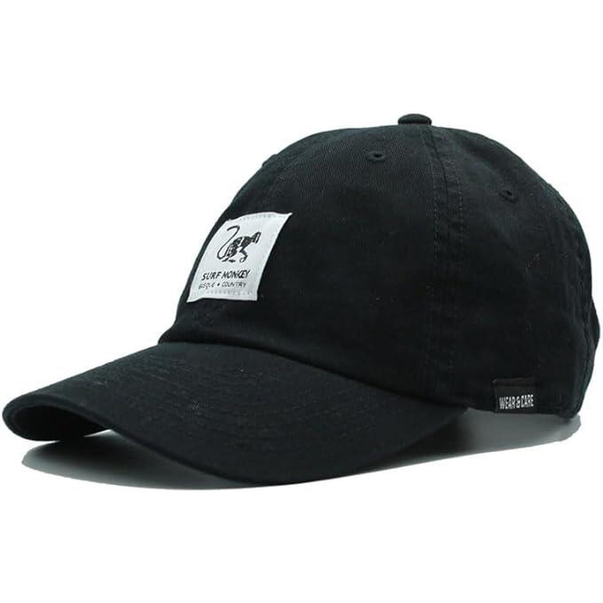 Gorra Béisbol - Algodón Orgánico - Sin estructura / Adulto / Talla única (Negro)