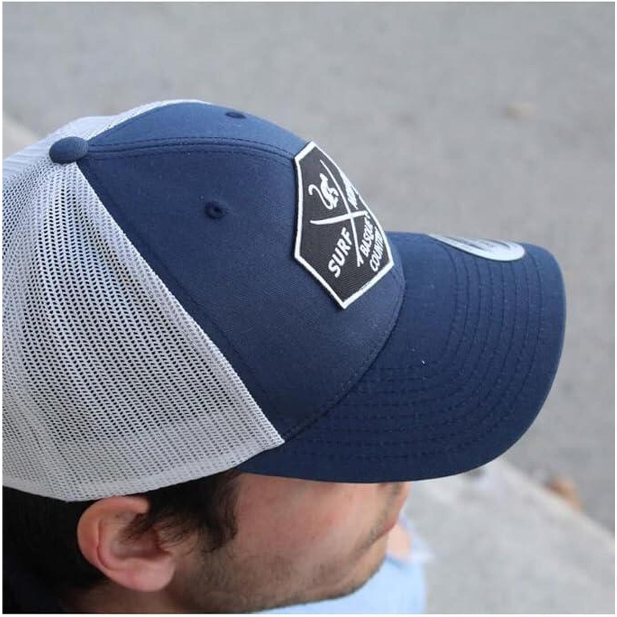 Gorra Trucker - 6 Paneles / Adulto / Talla única (Azul/Gris)