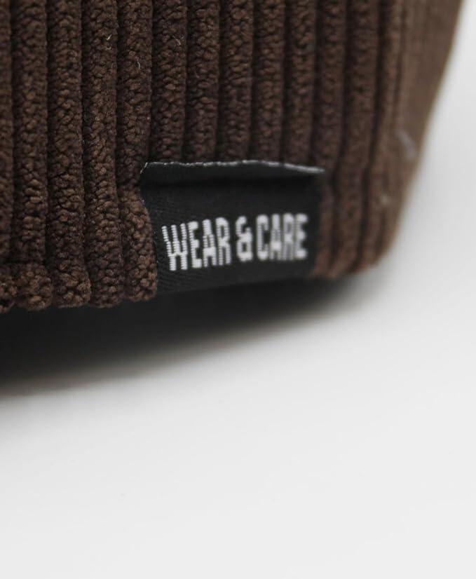Casquette de baseball -Velours côtelé - Recyclé / Adulte /Taille unique (Marron) 4/5