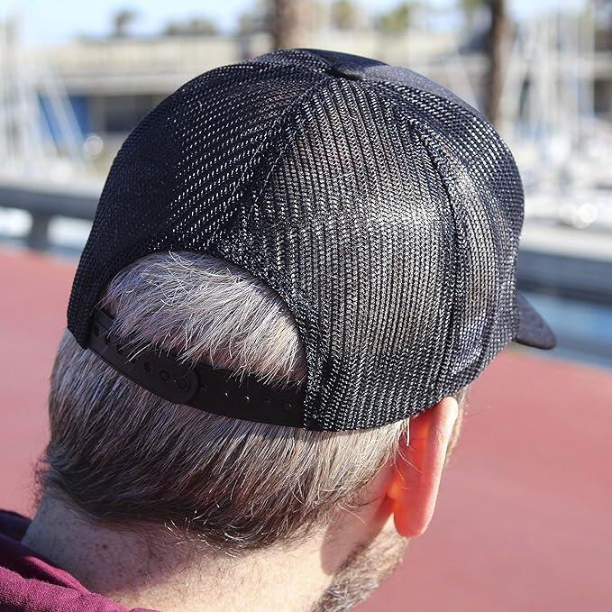 Gorra Trucker - Acolchada / Adulto / Talla única (Negro/Negro) 4/6