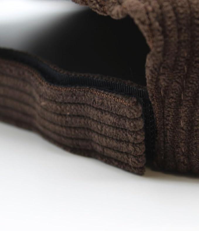 Casquette de baseball -Velours côtelé - Recyclé / Adulte /Taille unique (Marron) 5/5