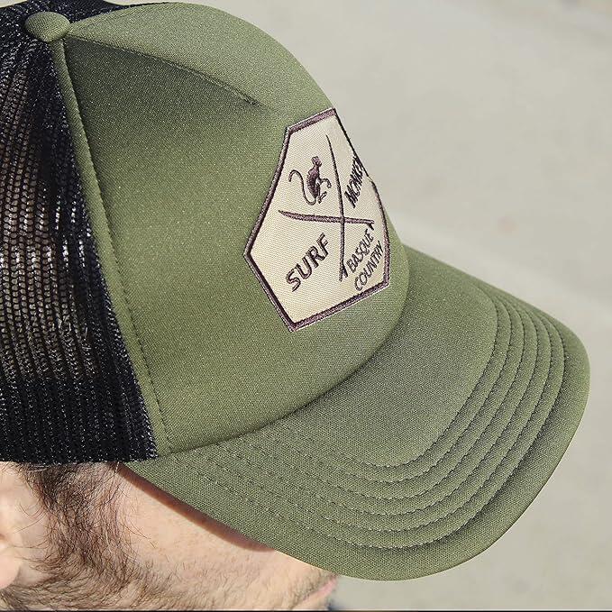 Gorra Trucker - Acolchada / Adulto / Talla única (Oliva/Negro)