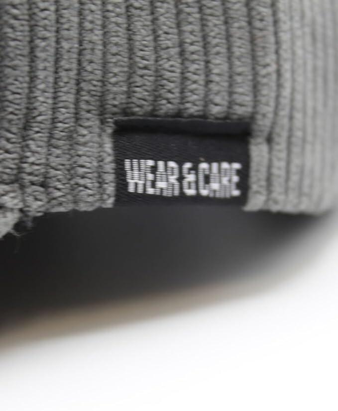 Casquette de baseball -Velours côtelé - Recyclé / Adulte /Taille unique (Gris) 6/7