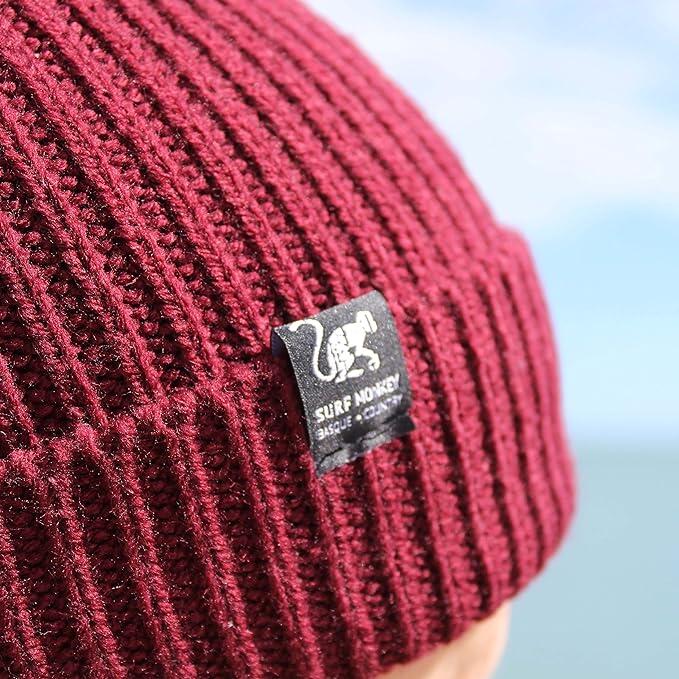Strickmütze – gesäumt / Einheitsgröße (Kastanienbraun) 4/5