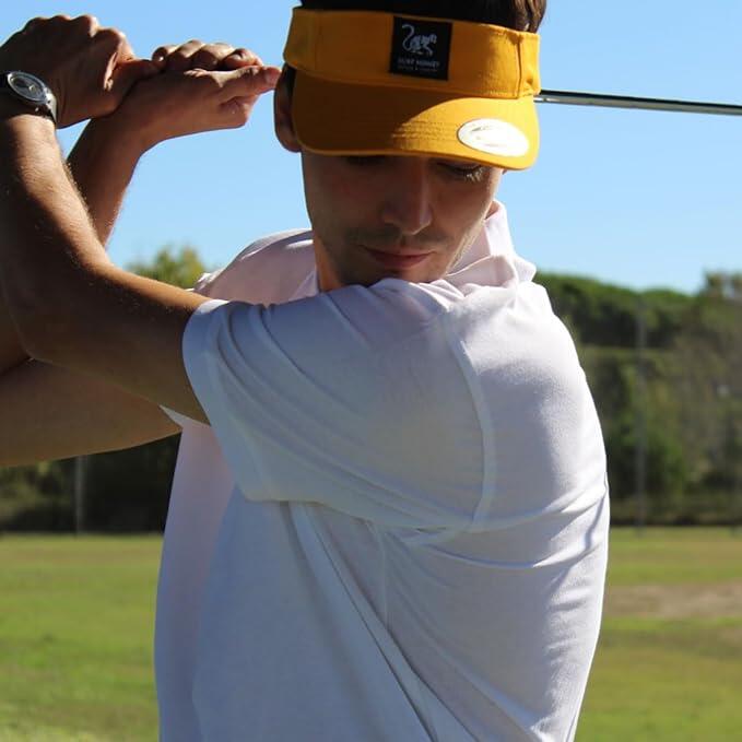Boné de viseira - Golfe/Ténis - Algodão / Adulto / Tamanho único (Amarelo) 3/5