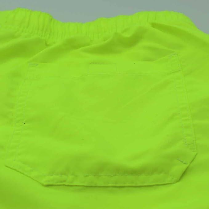 Calções de banho curtos 15" para homem – secagem rápida (Amarelo, L) 7/7