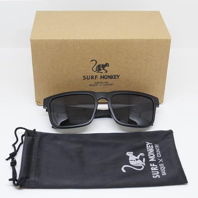 Lunettes de soleil unisexes - Polarisées / UV400 (Noir)