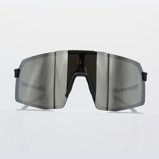 Lunettes de sport polarisées - 3 verres interchangeables / UV400 (Blanc)