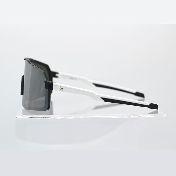Lunettes de sport polarisées - 3 verres interchangeables / UV400 (Blanc)