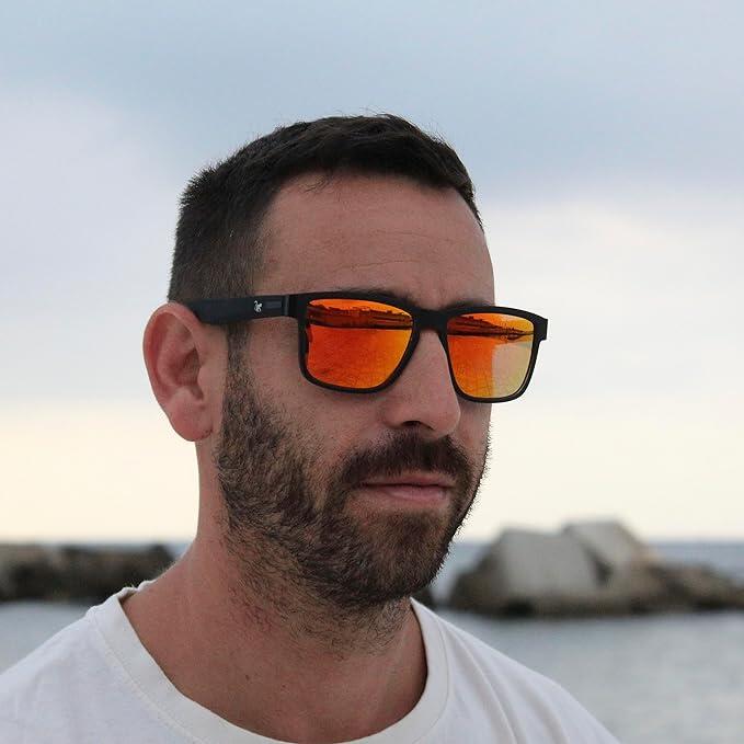 Lunettes de soleil unisexes - Polarisées / UV400 (Noir)