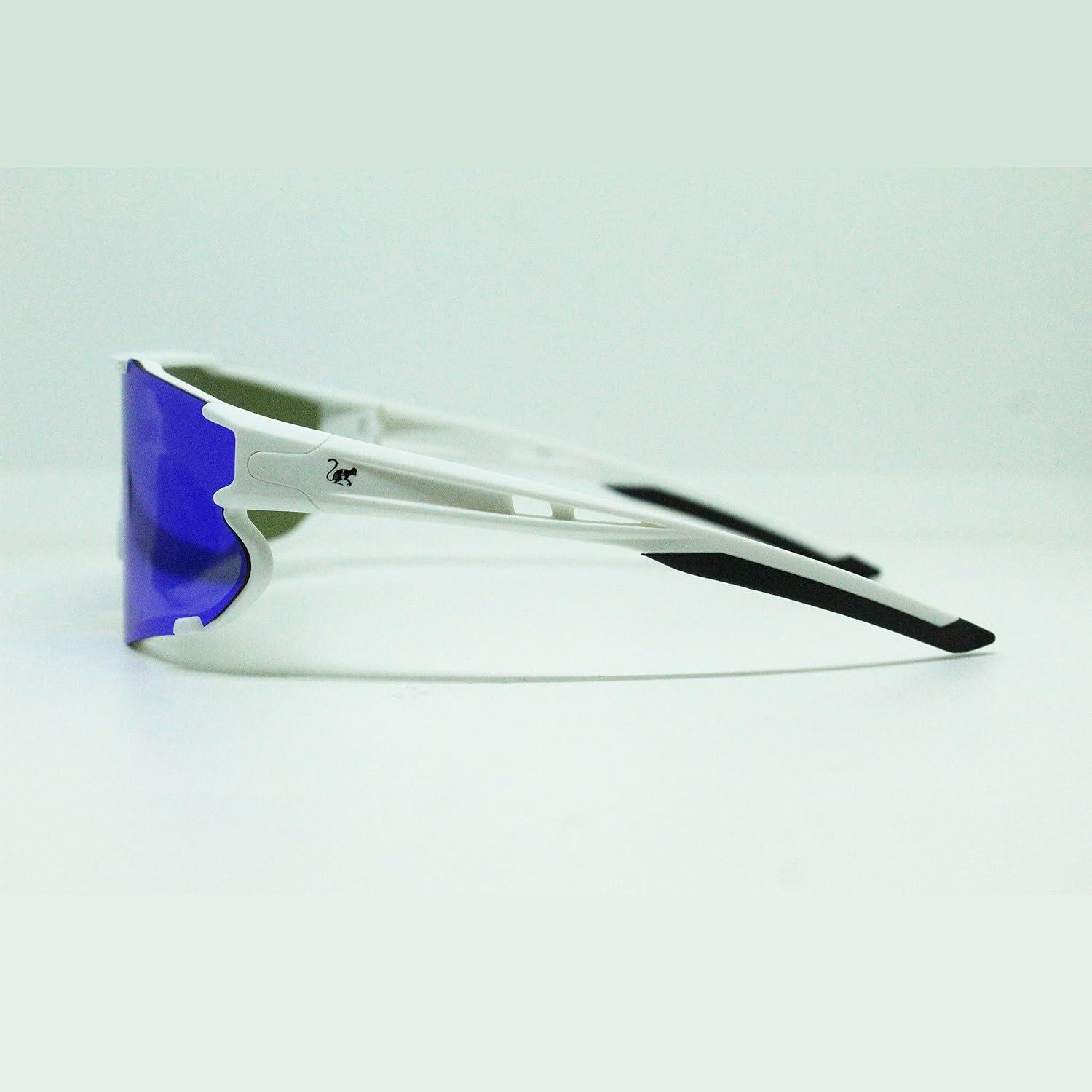 Occhiali sportivi unisex - Protezione UV400 / Lenti polarizzate TR90 (blu) 6/7