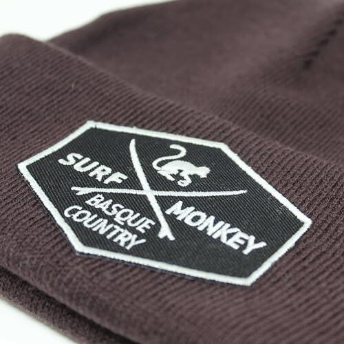 Beanie gebreide muts - één maat - (aubergine) 3/3