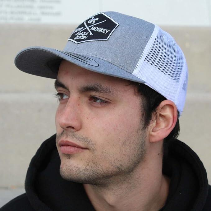 Gorra Trucker - 6 Paneles / Adulto / Talla única (Gris/Blanco) 3/5