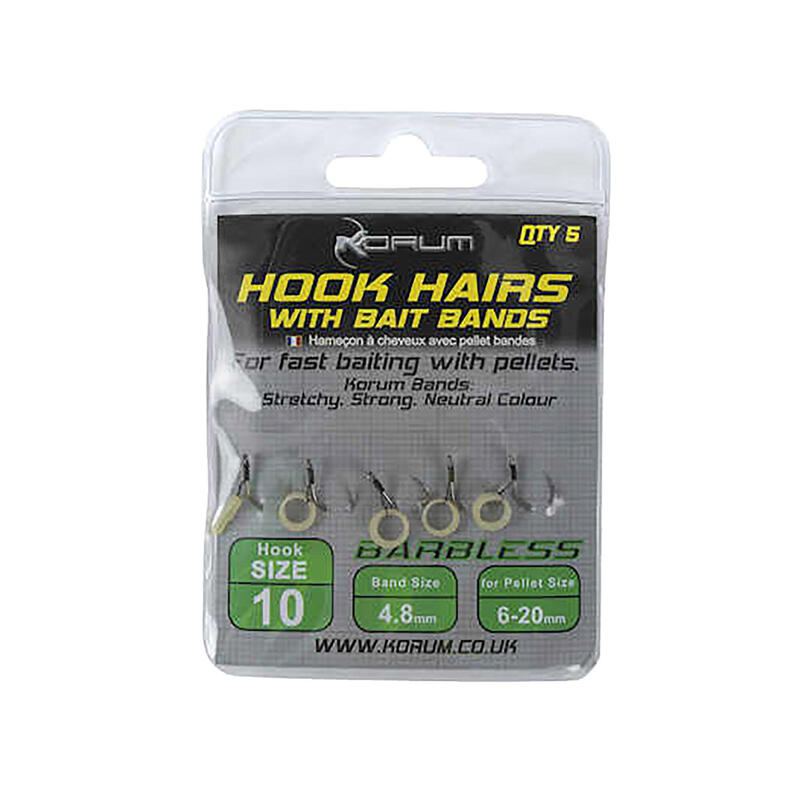 Montages pour la méthode Korum Hook Hairs With Bait Bands