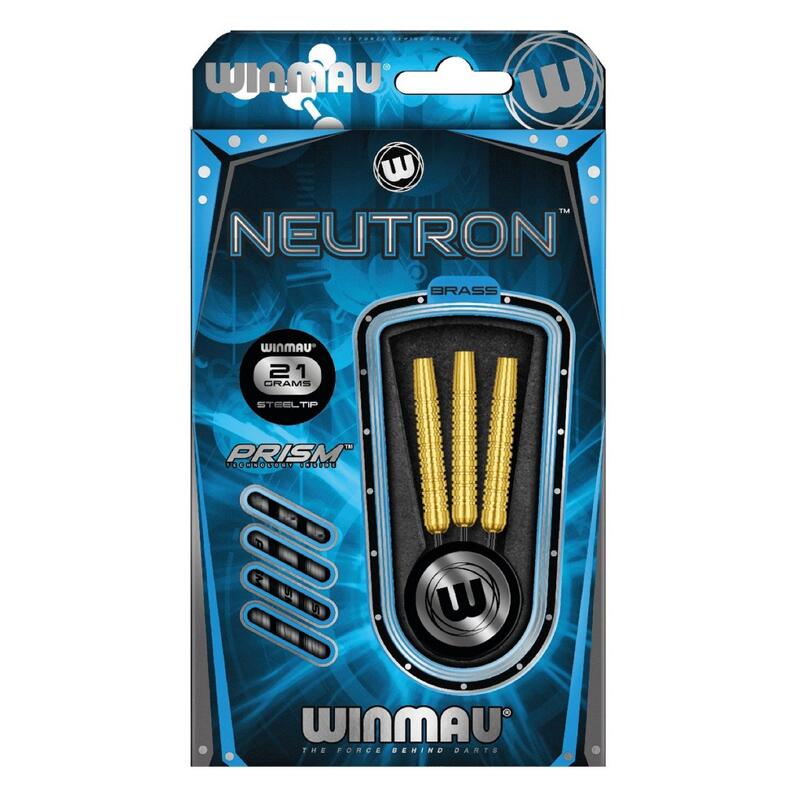 Winmau Dardos punta de acero Neutron brass