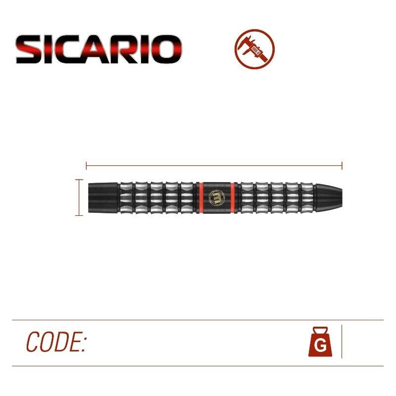 Dardos Winmau Sicario 22g 90% 4/6