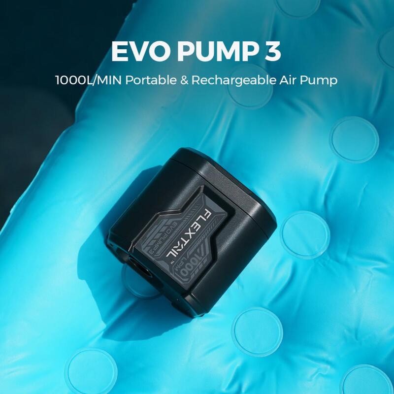 EVO PUMP 3 Portable Rechargeable Airbed Pump - Black