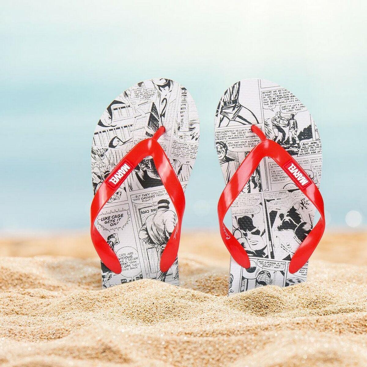 Chanclas para Hombre Marvel Rojo 2/5