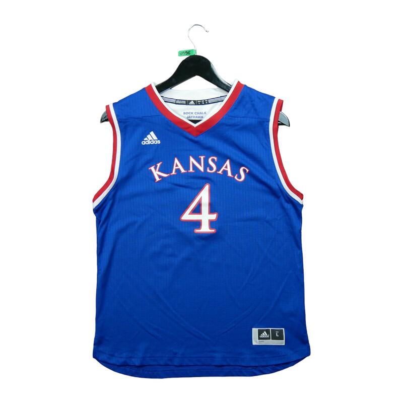 Segunda Vida - Camiseta NCAA de los Kansas Jayhawks de Adidas - Muy Bueno