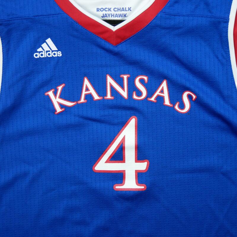 Segunda Vida - Camiseta NCAA de los Kansas Jayhawks de Adidas - Muy Bueno