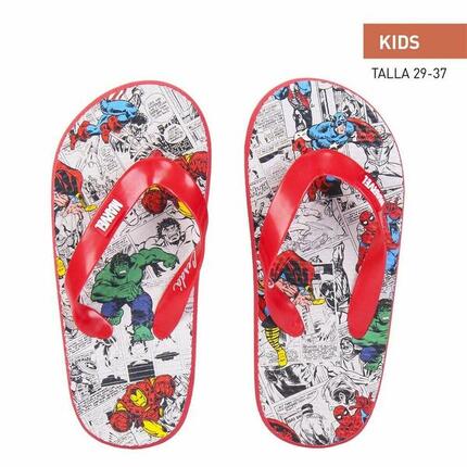 Chanclas para Niños Marvel Rojo