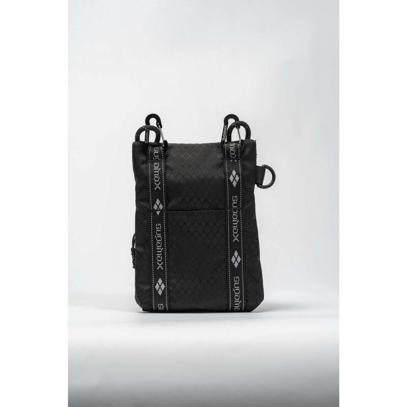 Two Way Water Repellent Mini Side Bag - Black