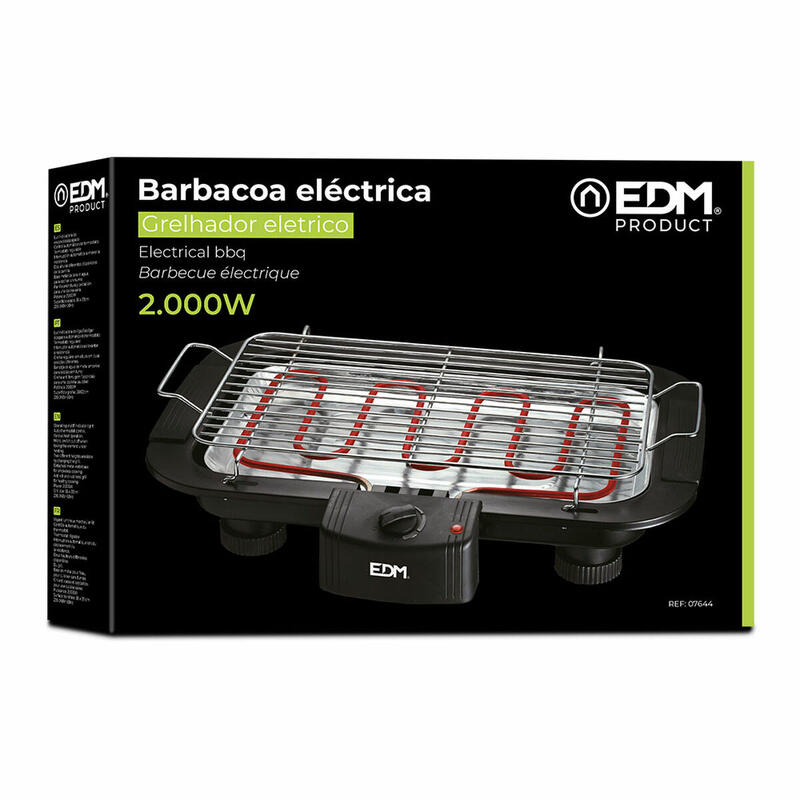 Barbacoa Eléctrica EDM 07644 2000 W