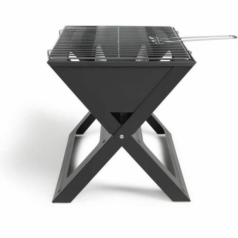 Barbecue Pieghevole Portatile a Carbone Livoo Doc268 Acciaio