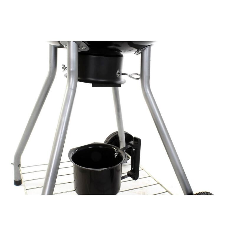 Barbecue a Carbone con Coperchio e Ruote DKD Home Decor Metallo