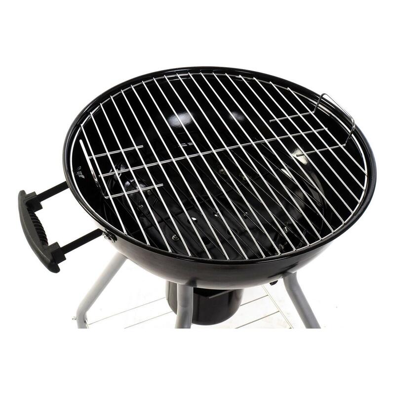 Barbecue a Carbone con Coperchio e Ruote DKD Home Decor Metallo